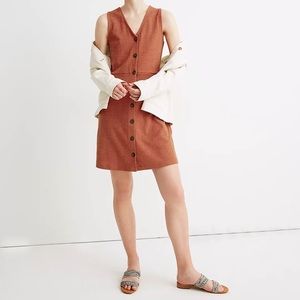 Madewell Button-Front Mini dress sz small